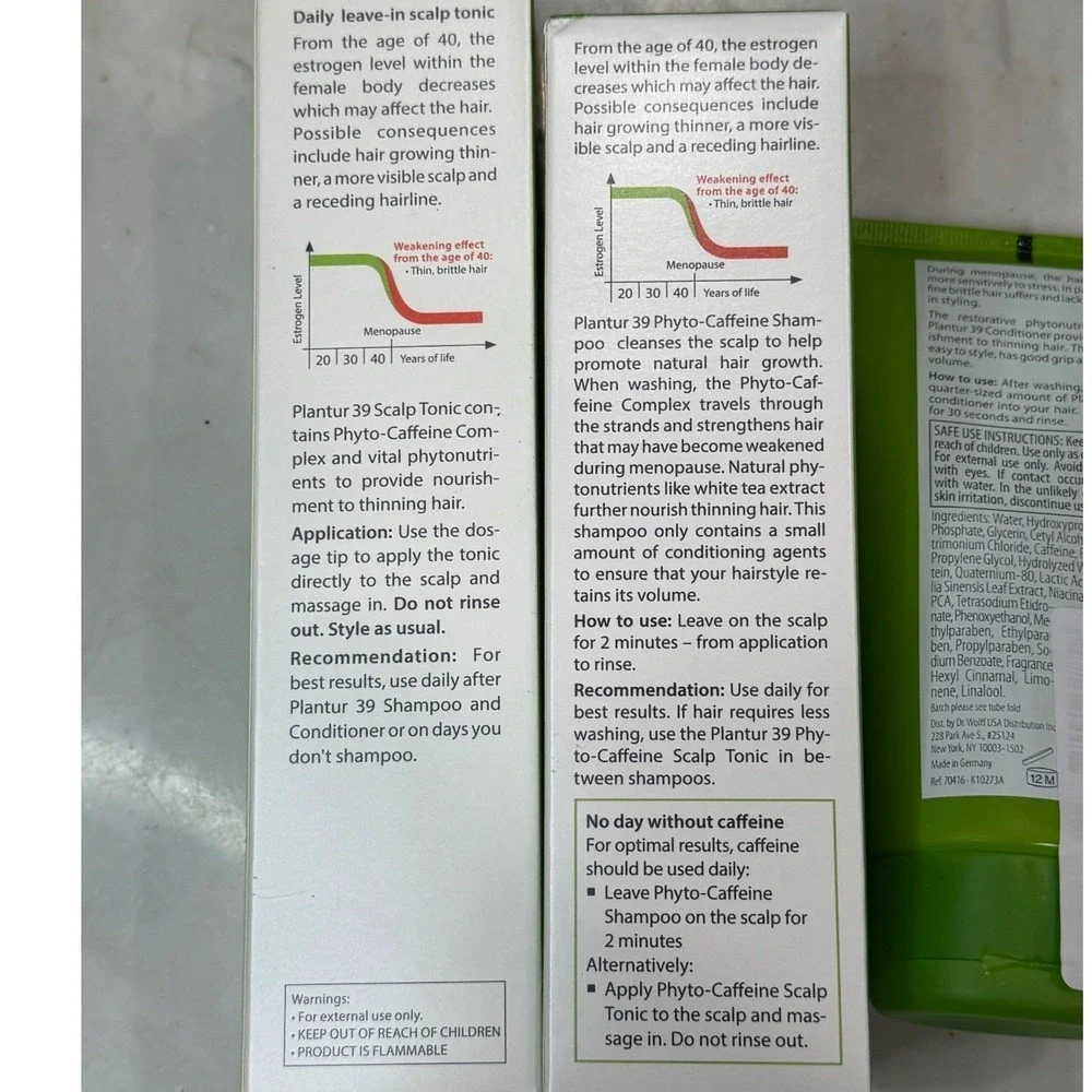 Plantur 39 Phyto-Caffeine Made For You 3-Step System‎ for Fine Brittle Hair NEW